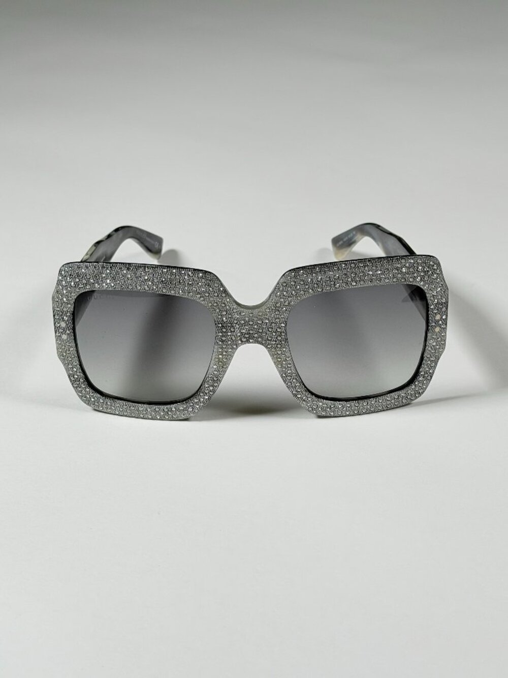 Gucci Crystal Pavé Oversized Sunglasses Certified Authentic